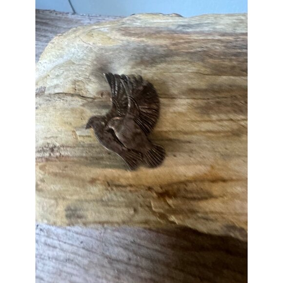 Vintage Laurel Burch Birds in Flight Pendant Brooch Pin - Picture 7 of 8